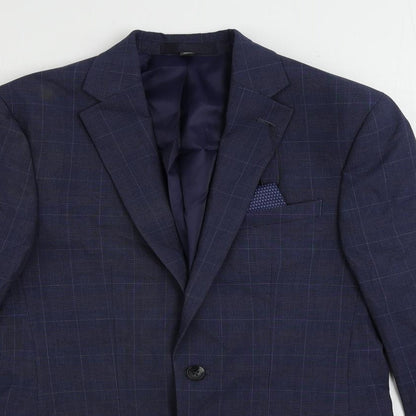 Mens UK Size 36 Marks and Spencer Regular Blue Suit Jacket
