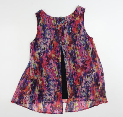 Womens UK Size 12 Kaliko Multicoloured Basic Tank