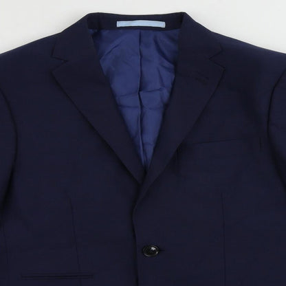 Mens UK Size 36 Marks and Spencer Regular Blue Suit Jacket