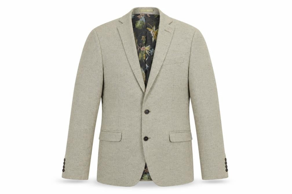 Mens UK Size 40 Limehaus Regular Beige Suit Jacket