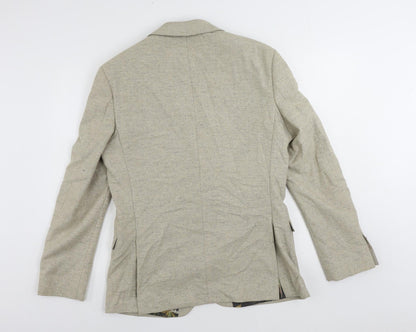 Mens UK Size 40 Limehaus Regular Beige Suit Jacket