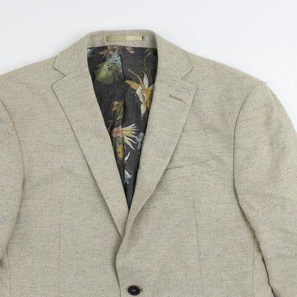 Mens UK Size 40 Limehaus Regular Beige Suit Jacket