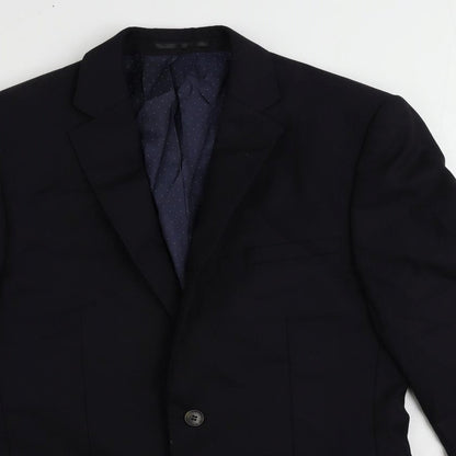 Mens UK Size 38 French Connection Regular Blue Suit Jacket