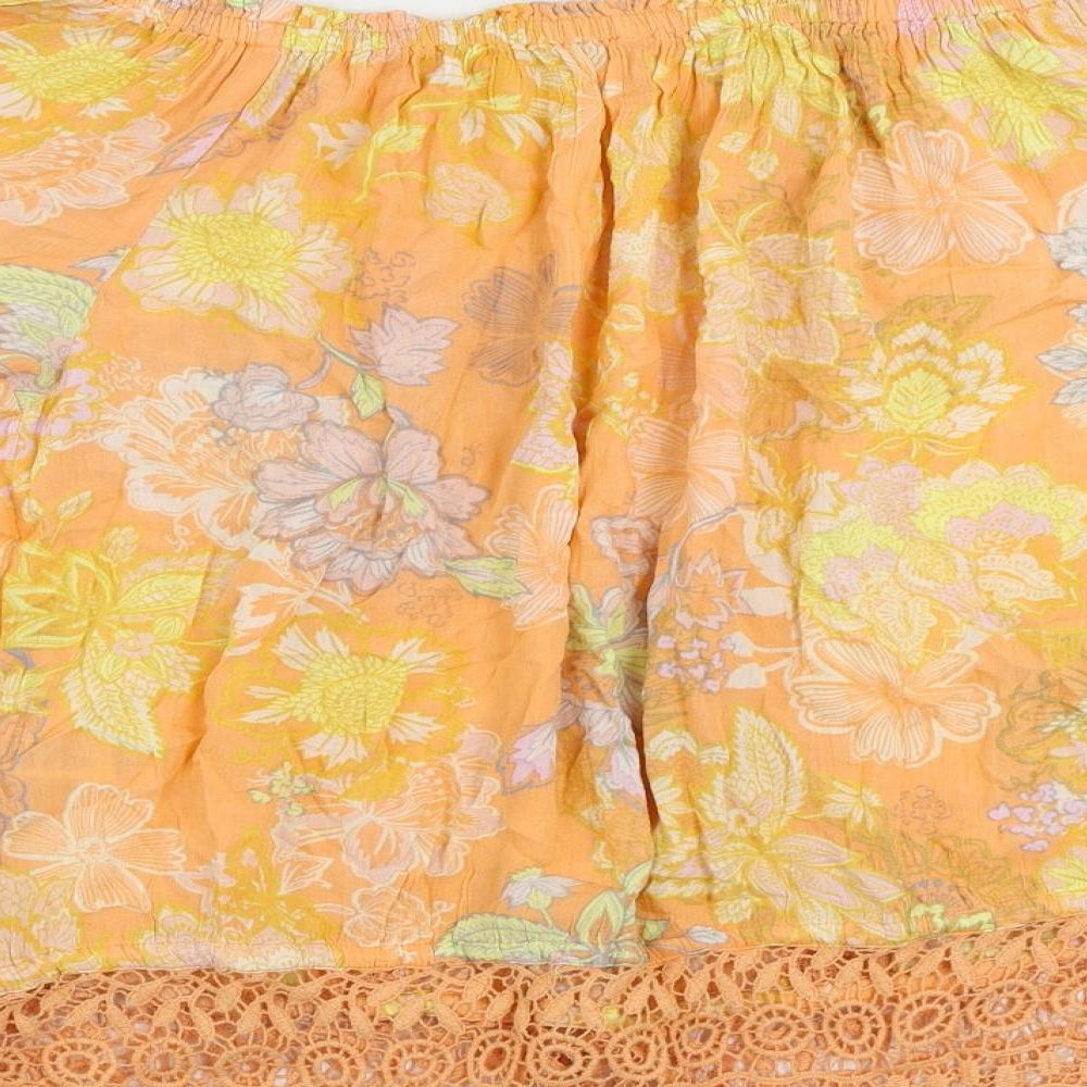 Womens UK Size 12 NEXT Orange Basic Blouse