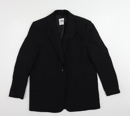Womens UK Size M Zara Black Jacket