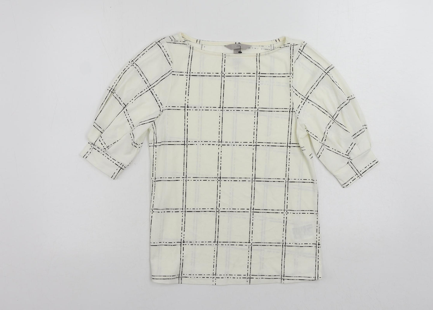 Womens UK Size XS H&M White Basic Blouse