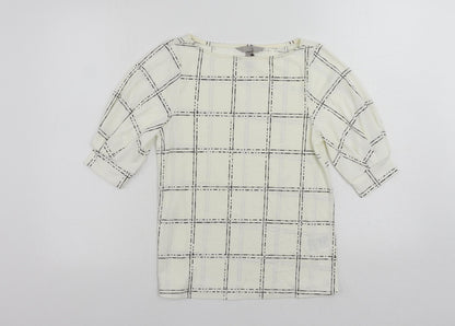 Womens UK Size XS H&M White Basic Blouse