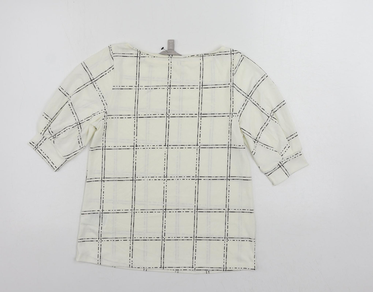 Womens UK Size XS H&M White Basic Blouse