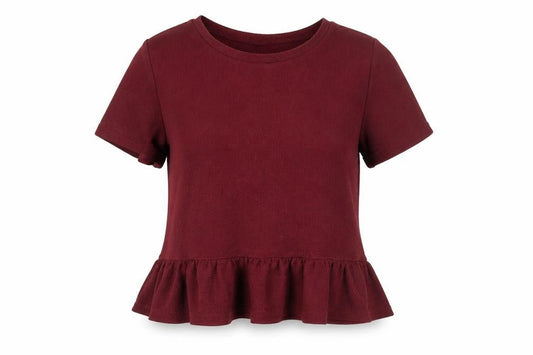 Womens UK Size M Divided by H&M Red Basic Blouse
