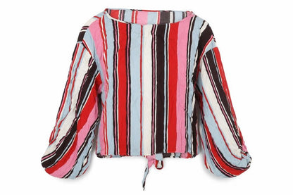 Womens UK Size M Zara Multicoloured Basic Blouse