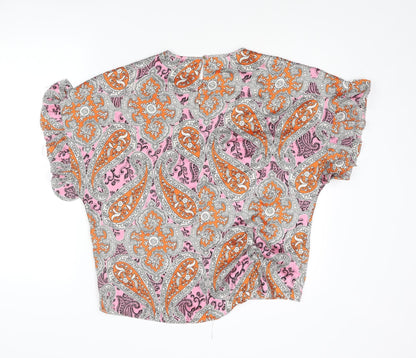 Womens UK Size S River Island Multicoloured Basic Blouse