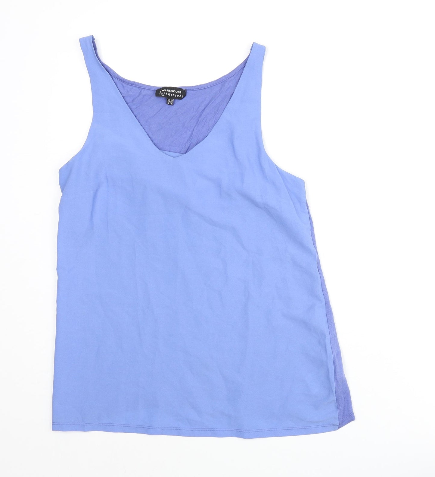 Womens UK Size 10 Warehouse Blue Camisole Blouse