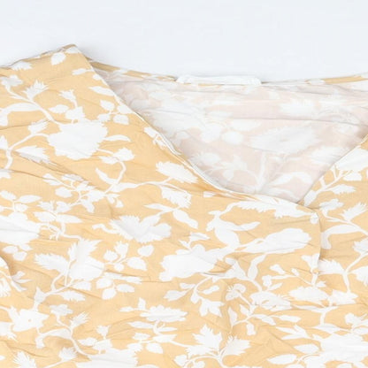 Womens UK Size M Mango Beige Basic Blouse