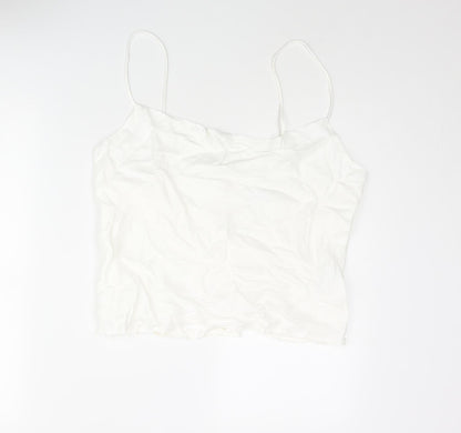 Womens UK Size 2XL Zara White Camisole Blouse