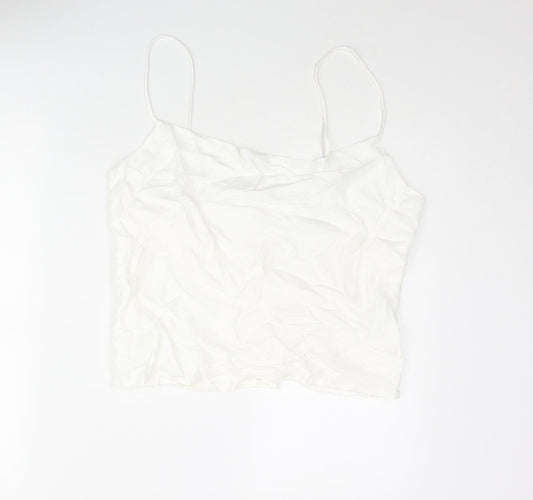Womens UK Size 2XL Zara White Camisole Blouse