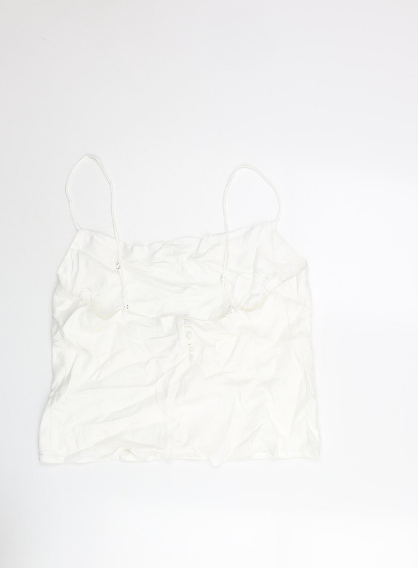 Womens UK Size 2XL Zara White Camisole Blouse