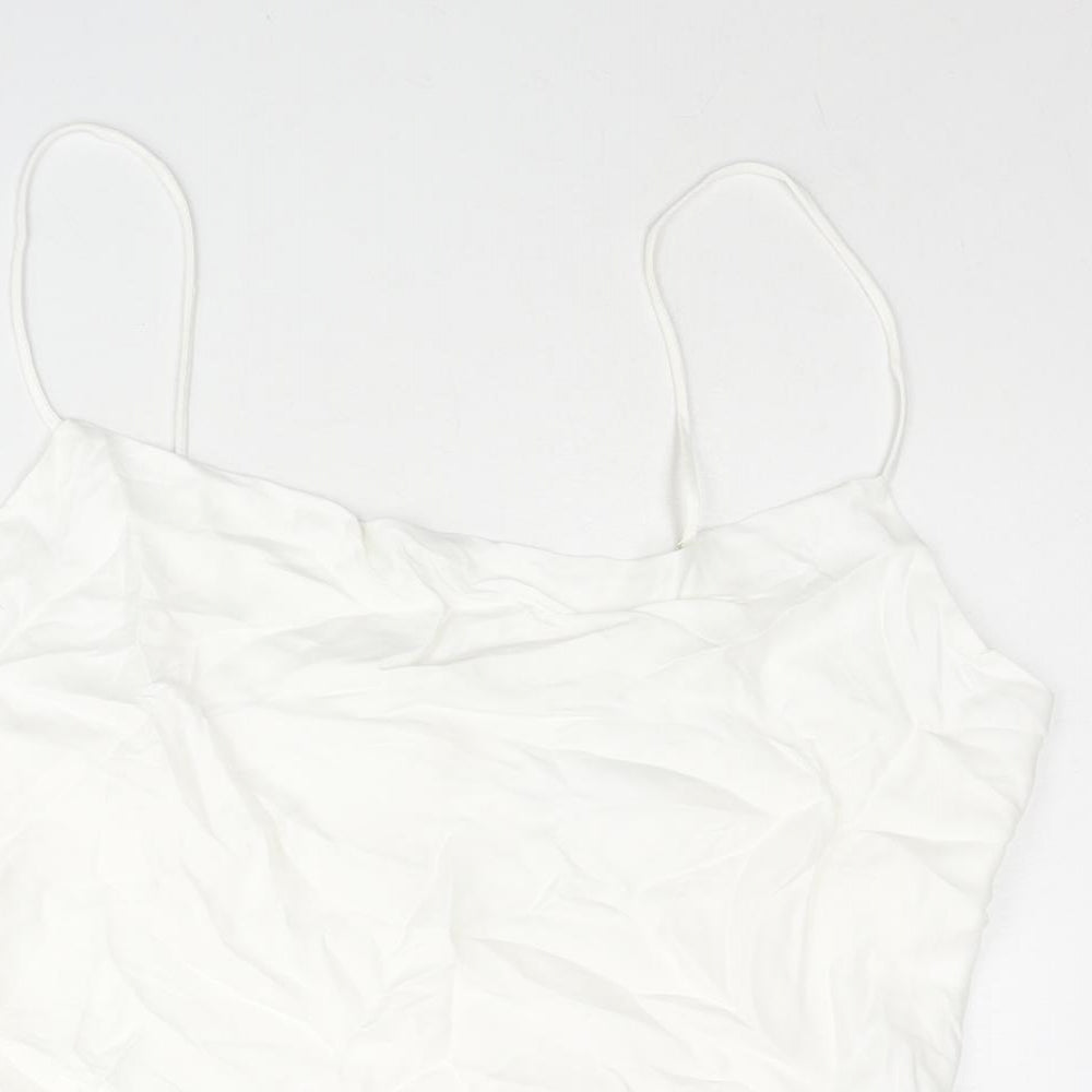 Womens UK Size 2XL Zara White Camisole Blouse