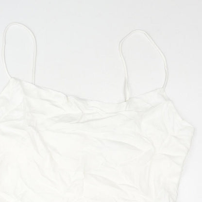 Womens UK Size 2XL Zara White Camisole Blouse