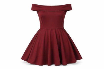 Boohoo Womens Red Polyester A-Line Size 8 Off the Shoulder Pullover