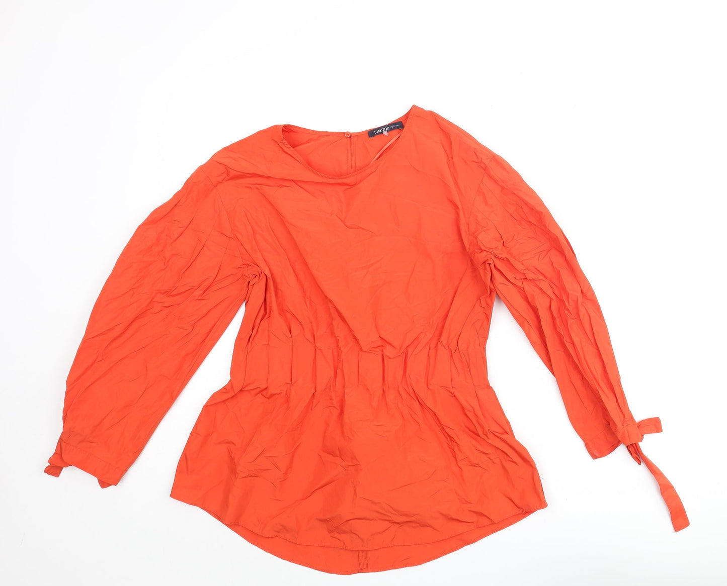 Womens UK Size 10 Marks and Orange Basic Blouse