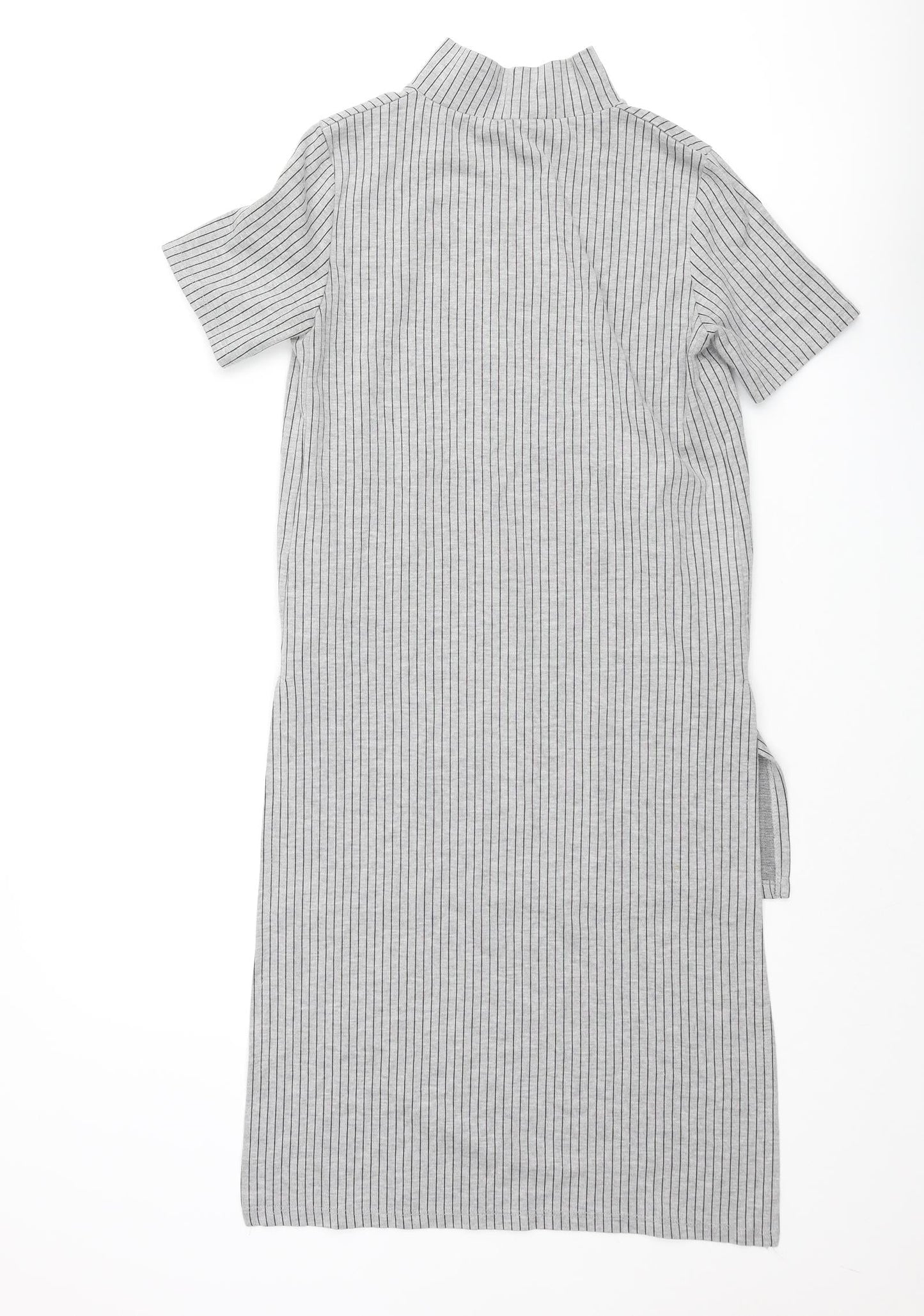 Womens UK Size S Zara Grey Tunic Blouse
