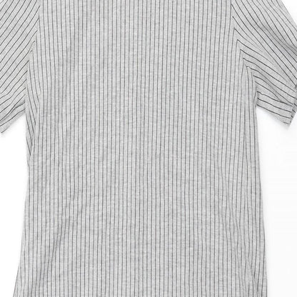Womens UK Size S Zara Grey Tunic Blouse