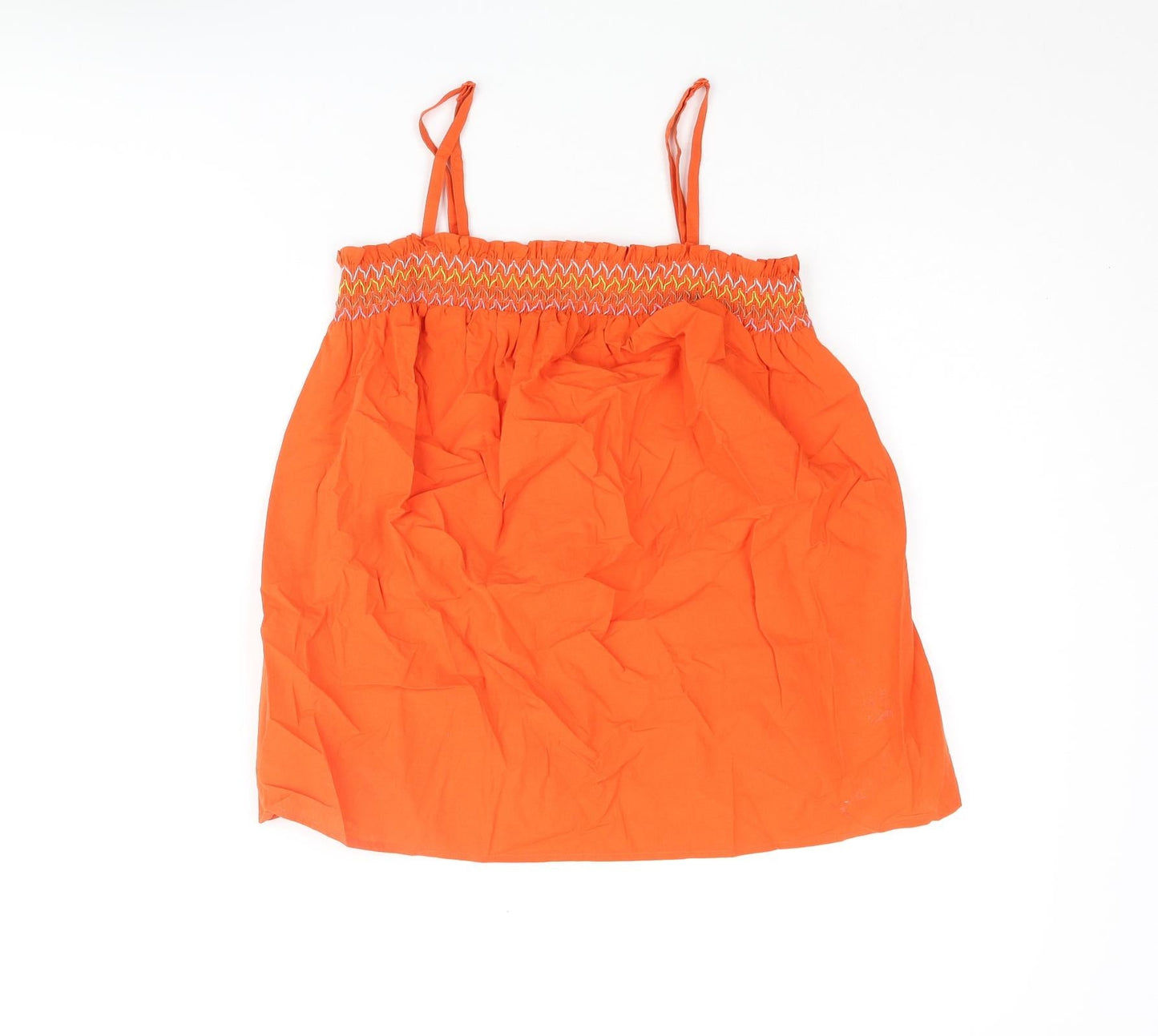Womens UK Size 10 Marks and Spencer Orange Camisole Blouse