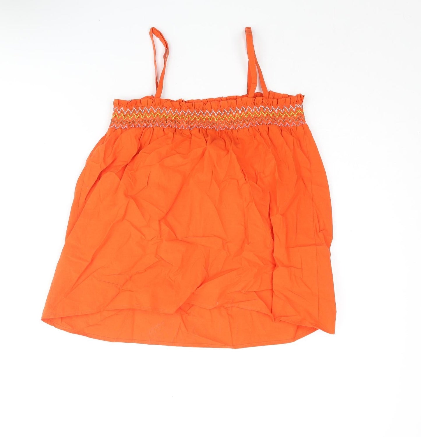 Womens UK Size 10 Marks and Spencer Orange Camisole Blouse