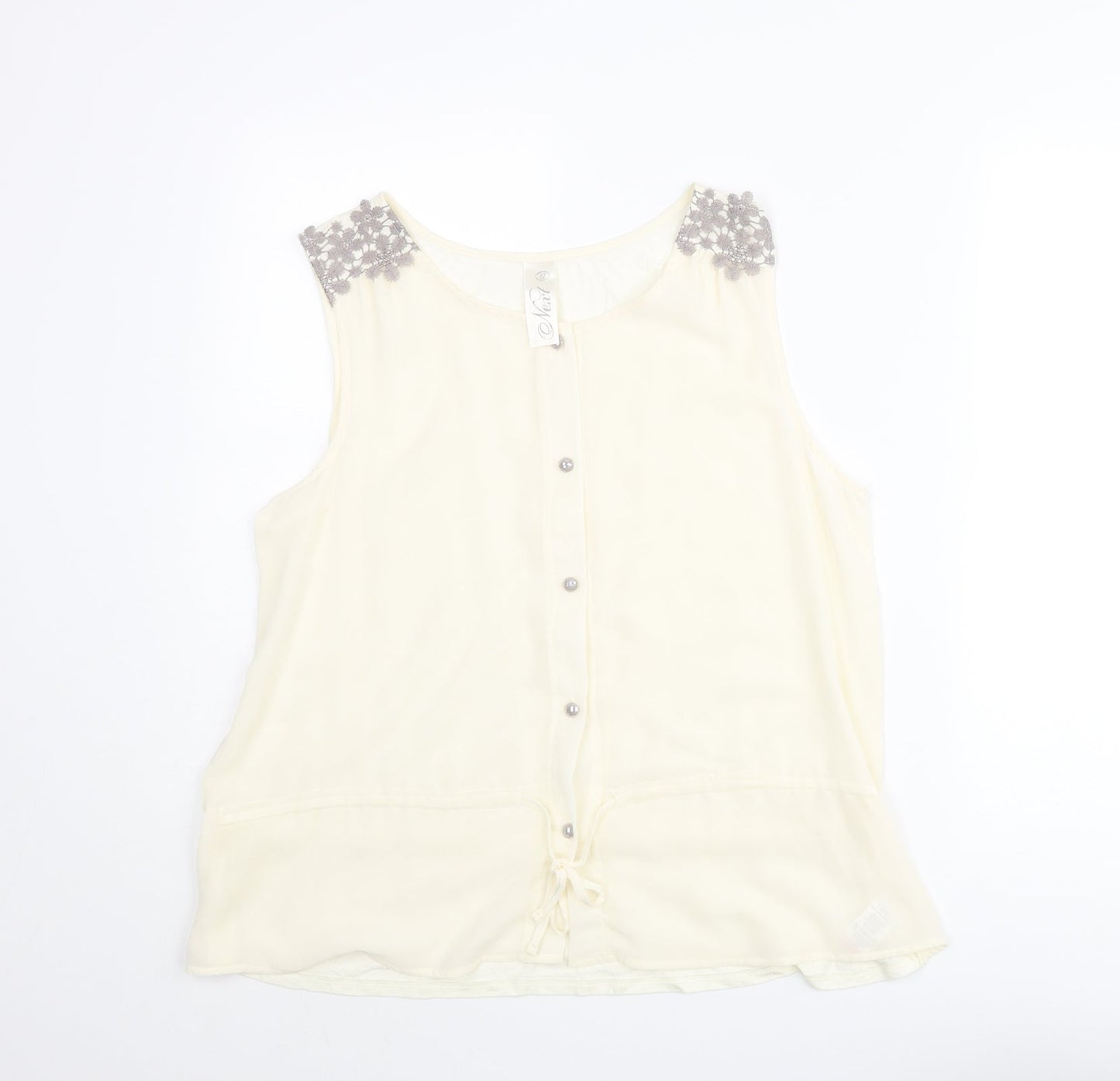 Womens UK Size 12 NEXT Ivory Camisole Blouse