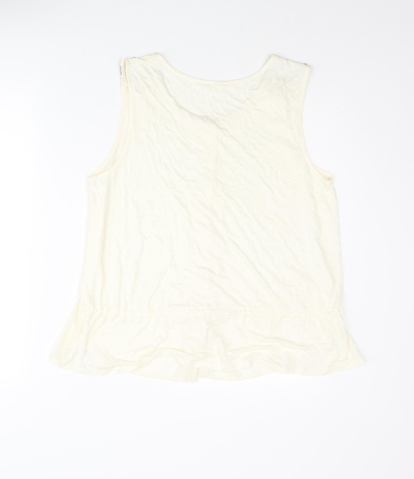 Womens UK Size 12 NEXT Ivory Camisole Blouse