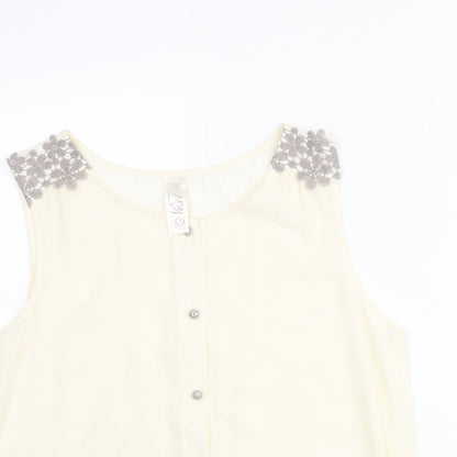 Womens UK Size 12 NEXT Ivory Camisole Blouse