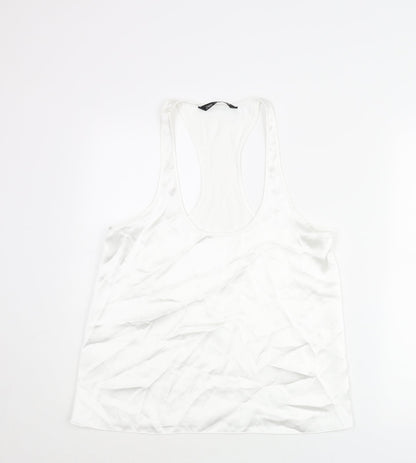Womens UK Size M Zara White Camisole Blouse
