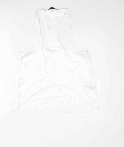 Womens UK Size M Zara White Camisole Blouse