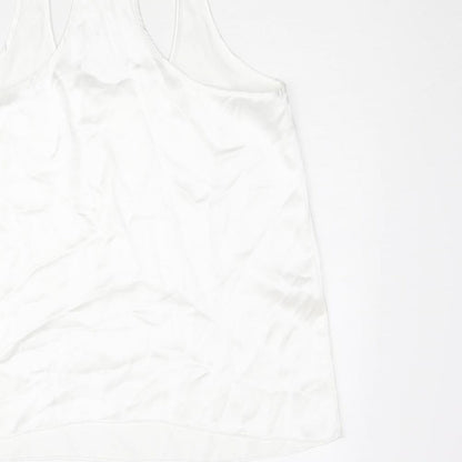 Womens UK Size M Zara White Camisole Blouse