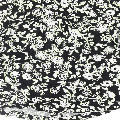Womens UK Size 14 Marks and Spencer Black Basic Button-Up