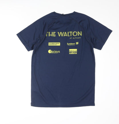 Roly Mens Blue Polyester Basic T-Shirt Size S Crew Neck Pullover - Accrington Road Runners 10k