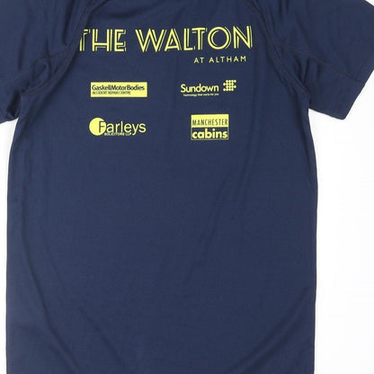 Roly Mens Blue Polyester Basic T-Shirt Size S Crew Neck Pullover - Accrington Road Runners 10k