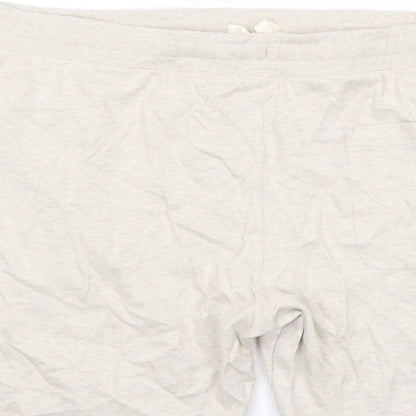 Autograph Mens Beige Cotton Sweat Shorts Size 3XL L8 in Regular Drawstring