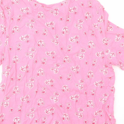 Womens UK Size 6 Marks and Spencer Pink Basic Blouse