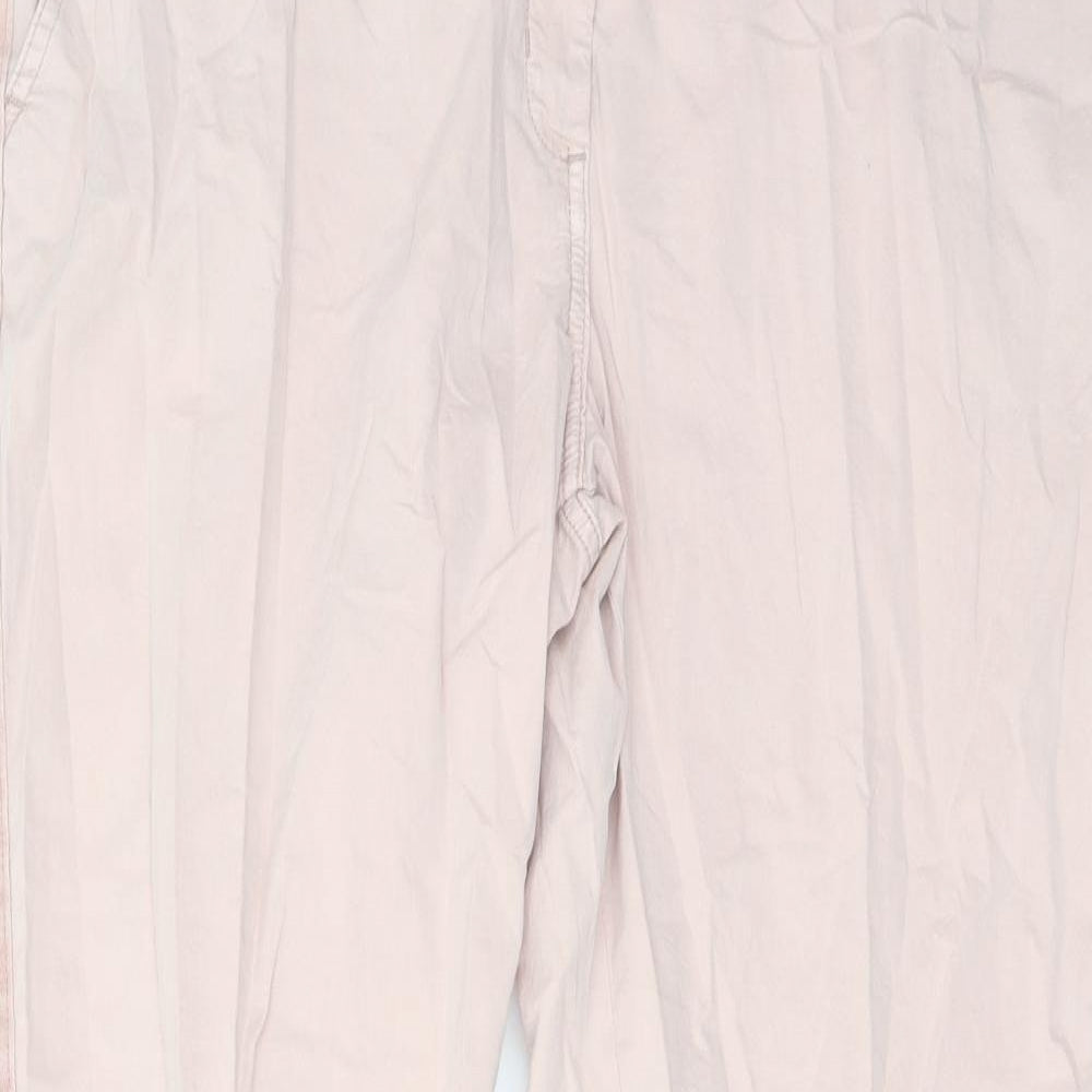 Womens UK Size 20 Marks and Spencer Regular Fit Chino Pink Trousers