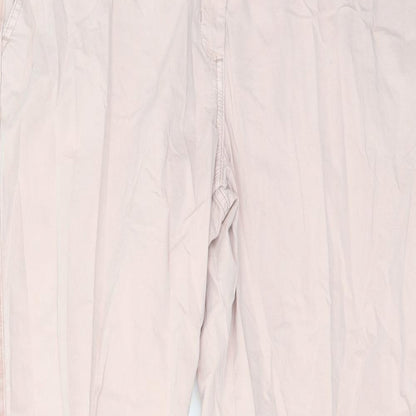 Womens UK Size 20 Marks and Spencer Regular Fit Chino Pink Trousers