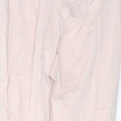 Womens UK Size 20 Marks and Spencer Regular Fit Chino Pink Trousers
