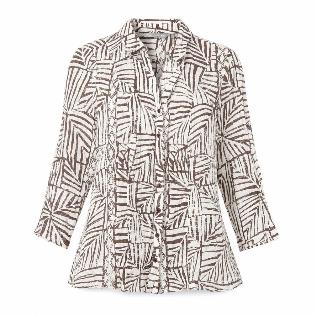 Womens UK Size 10 Per Una Beige Basic Button-Up
