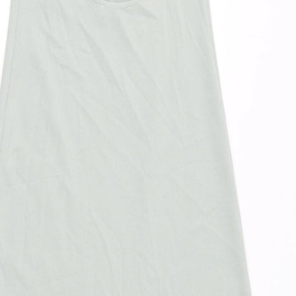 Zara Womens Green Polyester A-Line Size XS Round Neck Pullover