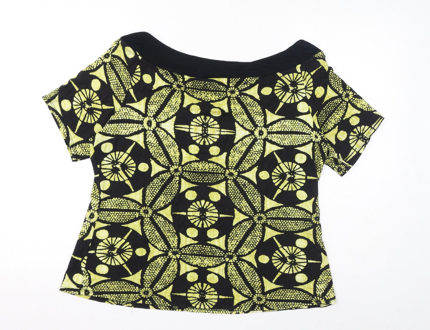 Womens UK Size 20 Wallis Yellow Basic T-Shirt