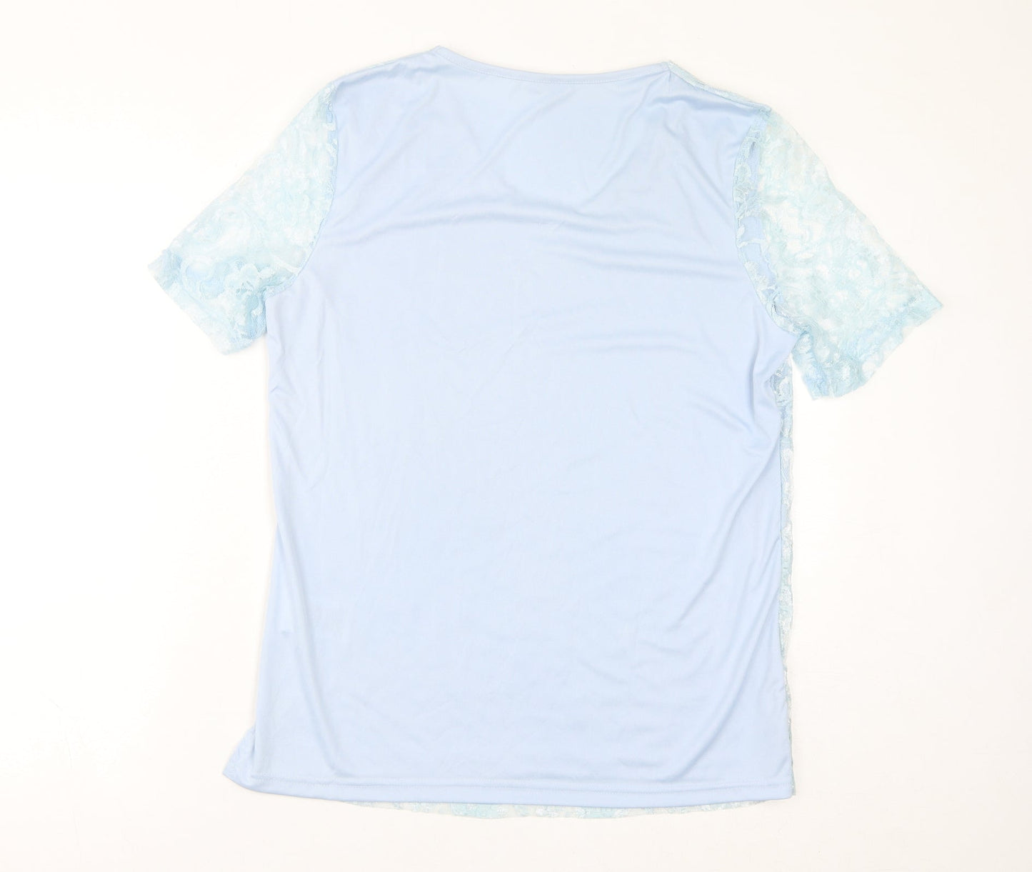Womens UK Size 14 Damart Blue Basic T-Shirt