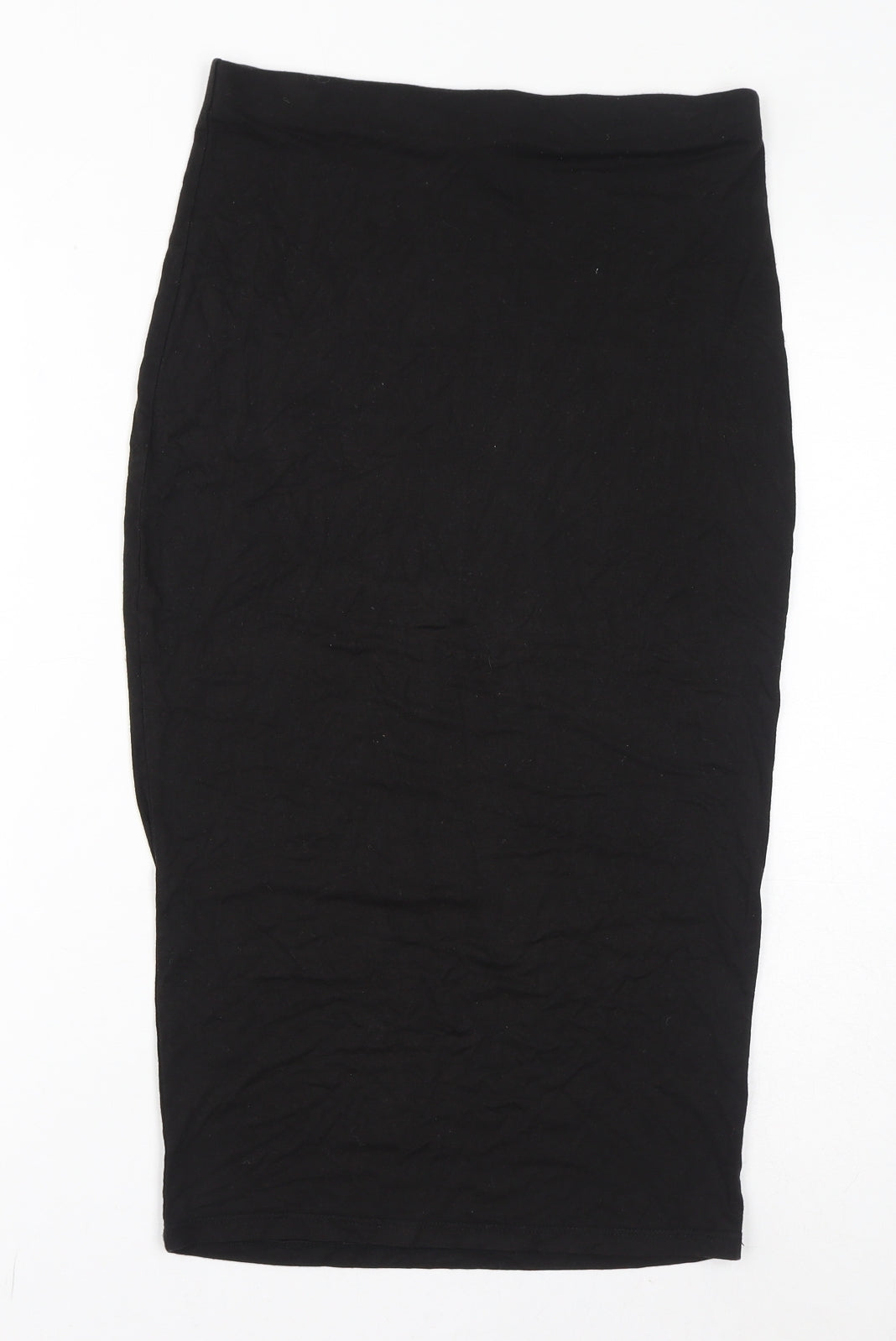 Dorothy Perkins Womens Black Viscose Straight & Pencil Skirt Size 8