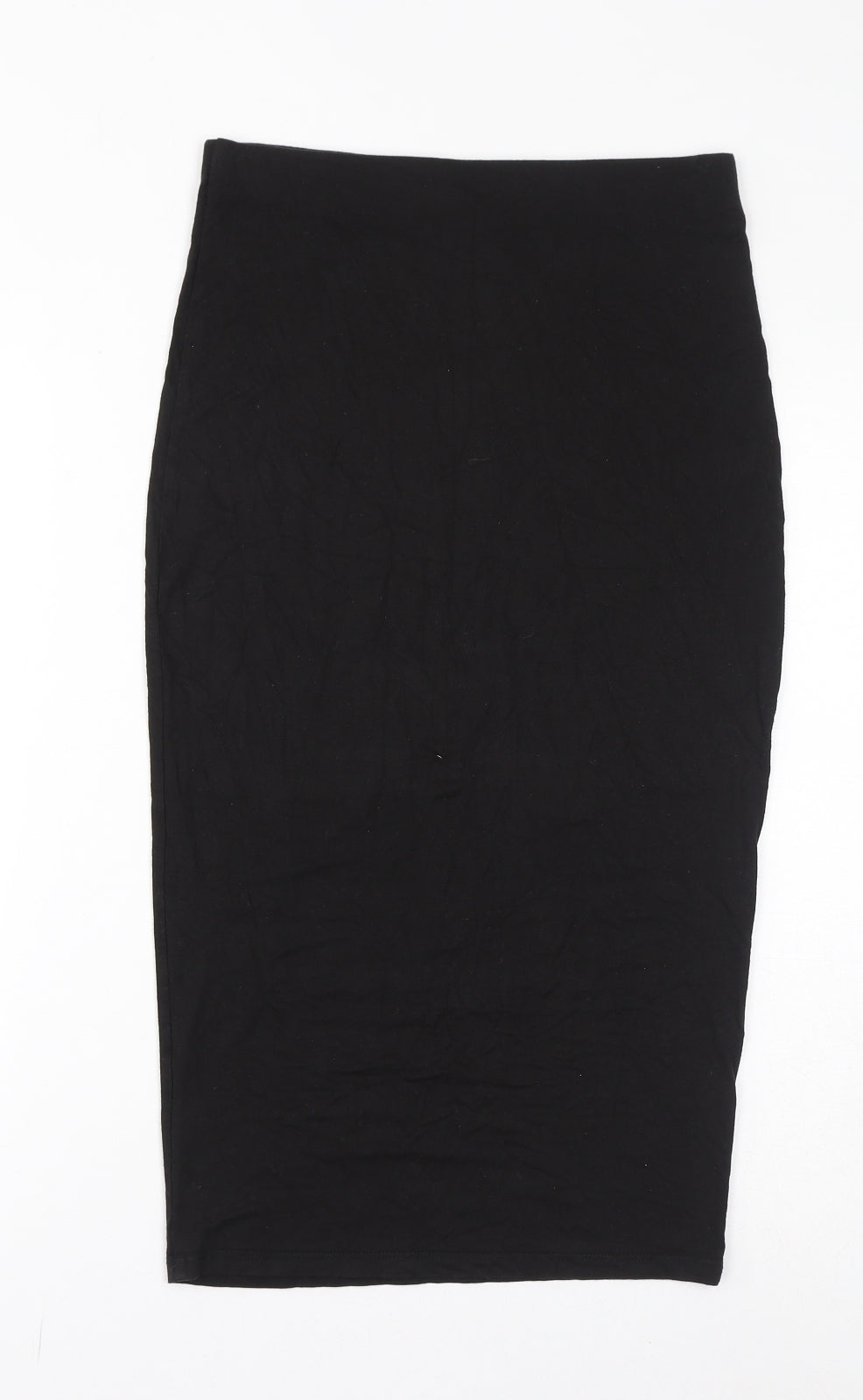 Dorothy Perkins Womens Black Viscose Straight & Pencil Skirt Size 8