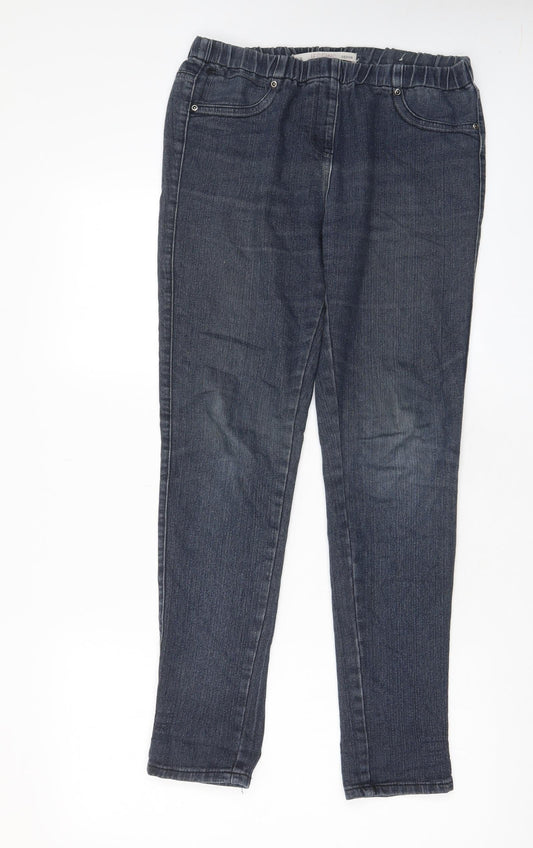 NEXT Womens Blue Cotton Jegging Jeans Size 12 L29 in Regular