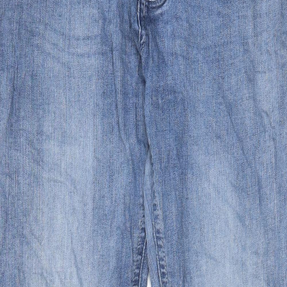 Denim & Co. Mens Blue Cotton Straight Jeans Size 30 in L32 in Slim Button - Pockets